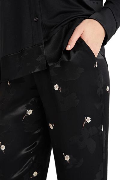 Penye Mood Kadın Siyah Pijama Takım 9714
