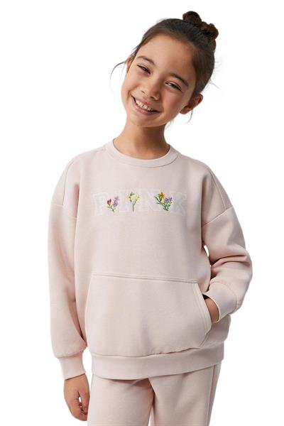 Penye Mood Kız Çocuk Pembe Pijama Takım PM9936 