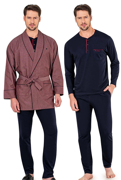 Pierre Cardin Erkek Bordo 3lü Rob Takımı 5615