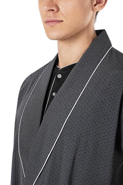 Pierre Cardin Erkek Siyah 5li Penye Röpteşambır Pijama Seti 5560 