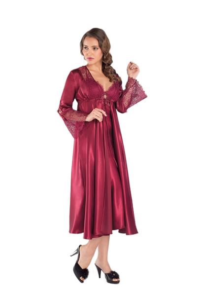 Pierre Cardin Kadın Bordo Altılı Saten Çeyiz Seti 6620