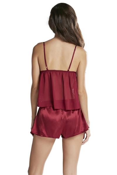 Pierre Cardin Kadın Bordo Altılı Saten Çeyiz Seti 6015