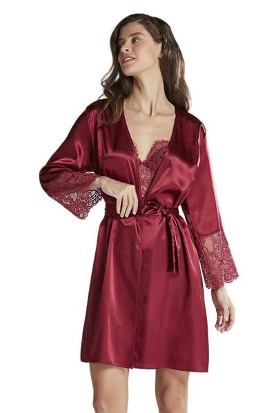 Pierre Cardin Kadın Bordo Altılı Saten Çeyiz Seti 6015