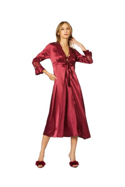 Pierre Cardin Kadın Bordo Altılı Saten Çeyiz Seti 6025