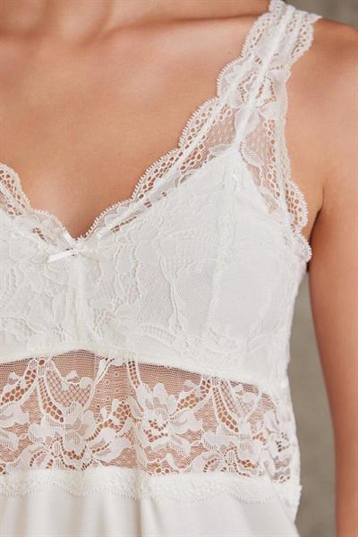 Pierre Cardin Kadın Ekru Üçlü Pijama Takımı 2810