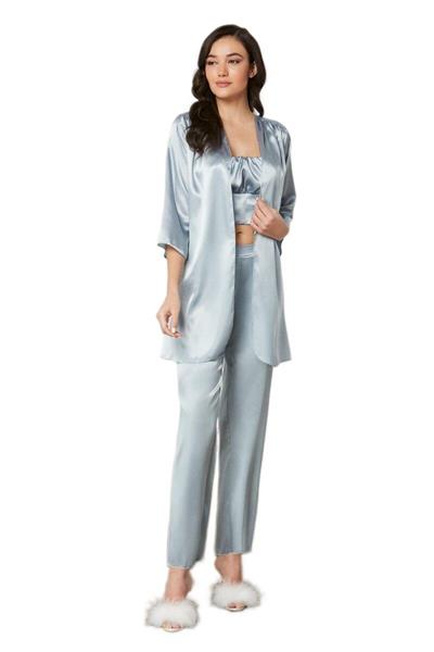 Pierre Cardin Kadın Saten 3lü Pijama Takımı 2075 