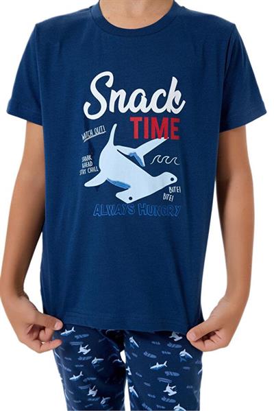 Rolypoly Erkek Çocuk İndigo Pijama Takımı 3743-2 