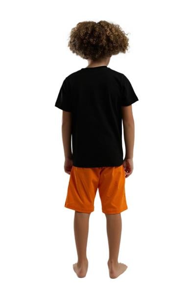 Rolypoly Erkek Çocuk Siyah Pijama Takım 3539