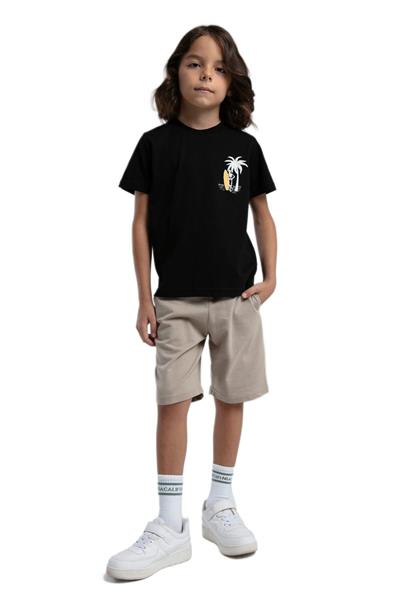 Rolypoly Erkek Çocuk Siyah Pijama Takım 3542-G