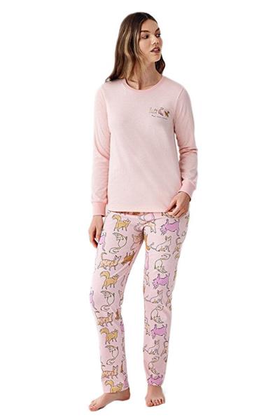 Rolypoly Kadın Pembe Pijama Takımı 3710-S 