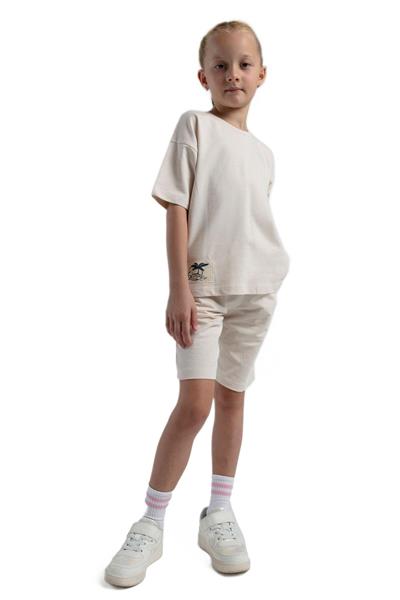 Rolypoly Kız Çocuk Bej Pijama Takım 3592-G