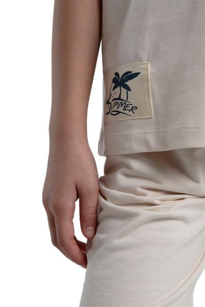 Rolypoly Kız Çocuk Bej Pijama Takım 3592-G