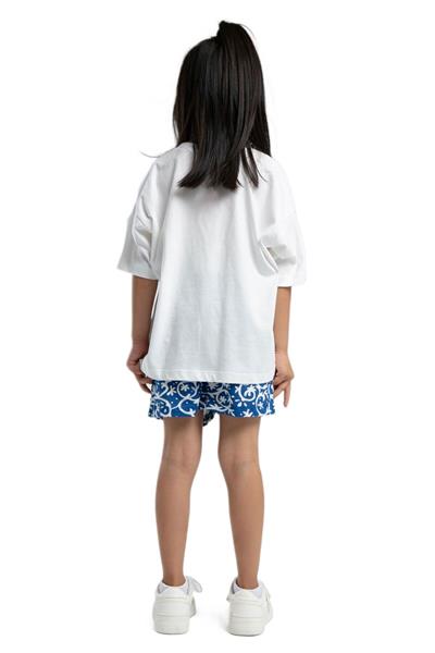 Rolypoly Kız Çocuk Beyaz Pijama Takım 3621-G