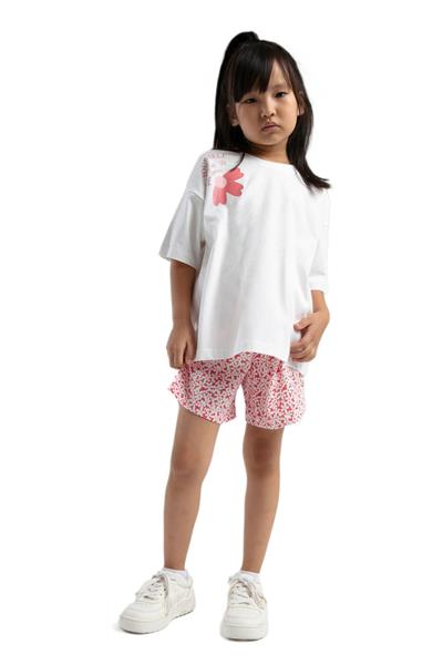 Rolypoly Kız Çocuk Beyaz Pijama Takım 3611-2