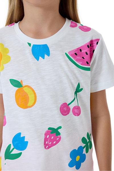 Rolypoly Kız Çocuk Beyaz Pijama Takımı 3800-2 