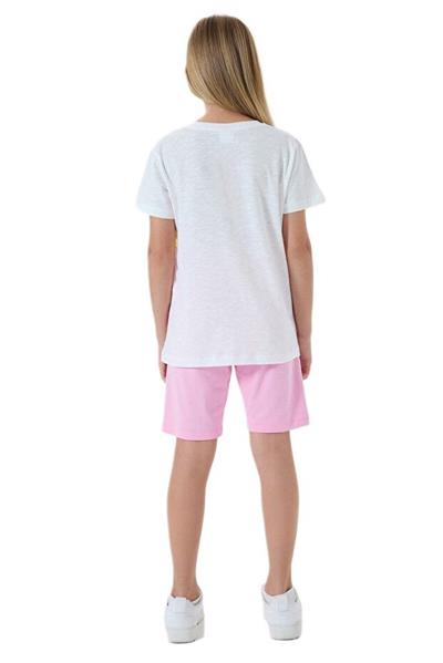 Rolypoly Kız Çocuk Beyaz Pijama Takımı 3800-2 