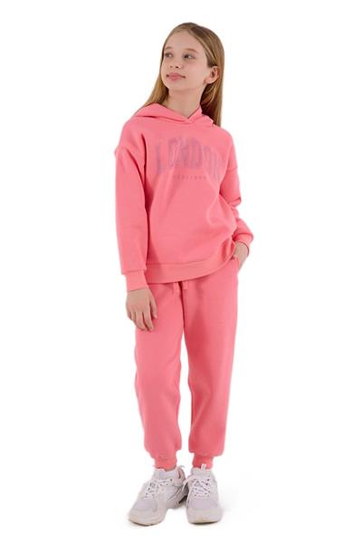 RolyPoly Kız Çocuk Pembe Garson Boy Eşofman Takımı 3691-G 