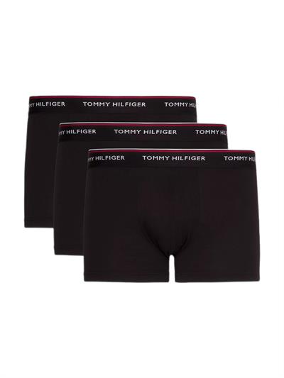 Tommy Hilfiger Erkek 3lü Low Rise Siyah Boxer Trunk 