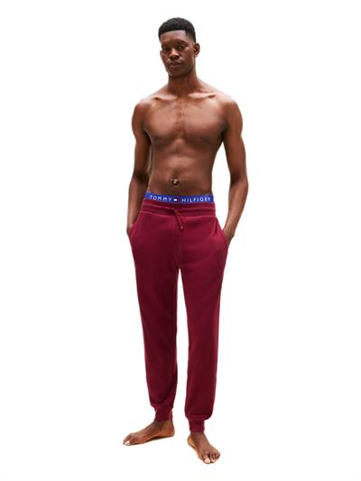 Tommy Hilfiger Erkek Bordo Waffle Jogger Eşofman Altı UM0UM03621