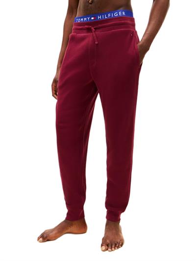 Tommy Hilfiger Erkek Bordo Waffle Jogger Eşofman Altı UM0UM03621