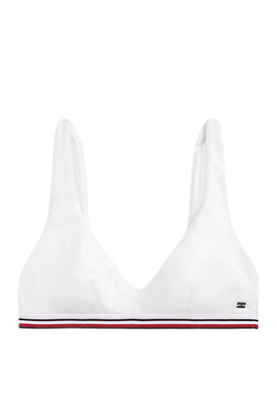 Tommy Hilfiger Kadın Beyaz Bralette Bikini Üstü UW0UW06351