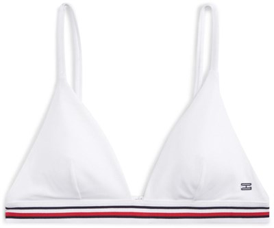 Tommy Hilfiger Kadın Beyaz Triangle Bikini Top UW0UW06350