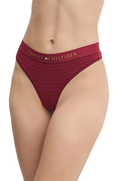 Tommy Hilfiger Kadın Kırmızı Coordinate Thong UW0UW05589 