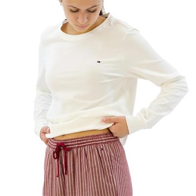 Tommy Hilfiger Kadın Kırmızı Pijama Takımı ( Terlik Hediyeli ) UW0UW04853