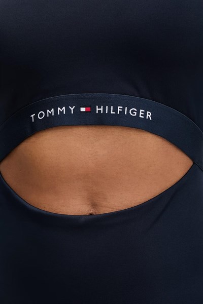Tommy Hilfiger Kadın Lacivert Pencere Detaylı Mayo UW0UW06367