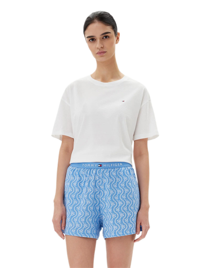 Tommy Hilfiger Kadın Mavi Şort Takım UW0UW05760 