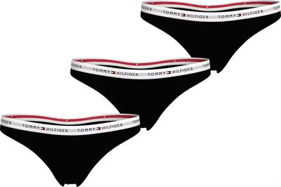 Tommy Hilfiger Kadın Siyah 3lü Tanga UW0UW05530