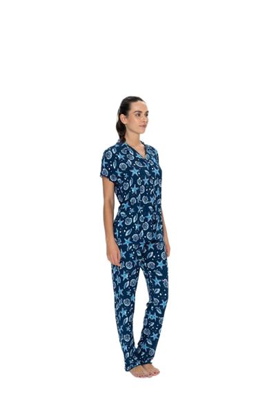 U.S. Polo Assn. Kadın Lacivert Pijama Takım 20084 