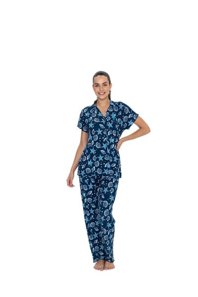 U.S. Polo Assn. Kadın Lacivert Pijama Takım 20084 