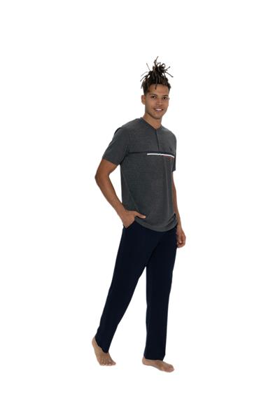 U.S. Polo Assn. Erkek Antrasit Melanj Pijama Takım 18901