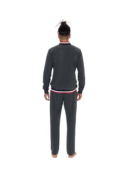 U.S. Polo Assn. Erkek Antrasit Melanj Pijama Takım 18922 