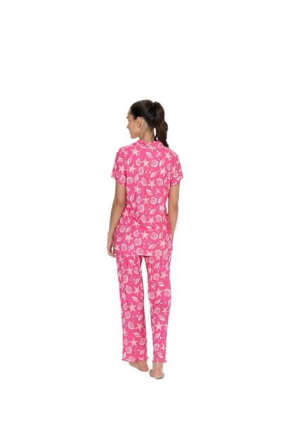 U.S. Polo Assn. Kadın Fuşya Pijama Takım 20084 