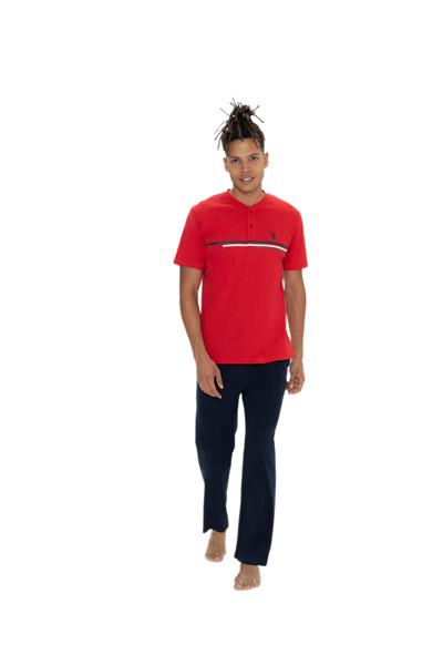 U.S. Polo Assn. Erkek Kırmızı Pijama Takım 18901 