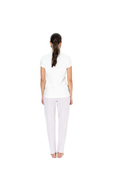U.S. Polo Assn. Kadın Ekru Pijama Takım 20019 