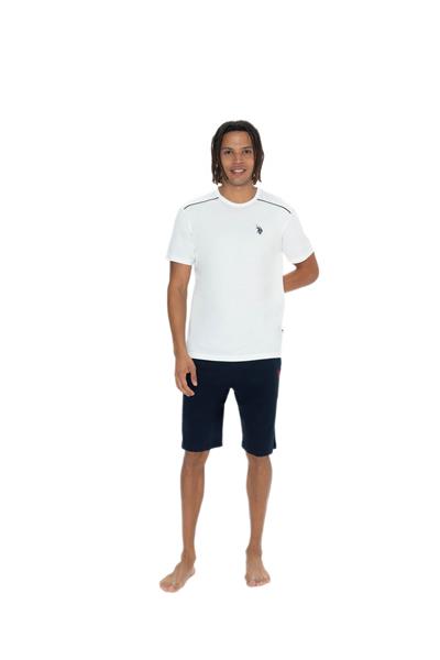 U.S. Polo Assn. Erkek Ekru 3lü Pijama Takım 18905