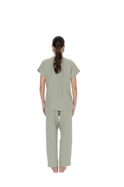 U.S. Polo Assn. Kadın Haki Pijama Takım 20015 