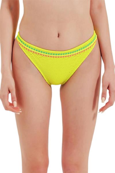Zeki File Detaylı Yeşil Bikini Alt 