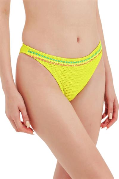 Zeki File Detaylı Yeşil Bikini Alt 