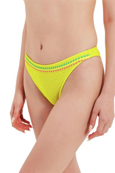 Zeki File Detaylı Yeşil Bikini Alt 