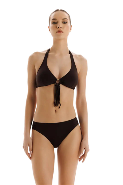 Zeki Kadın Kahverengi Aksesuar Detaylı Bikini Takımı B.1702-26