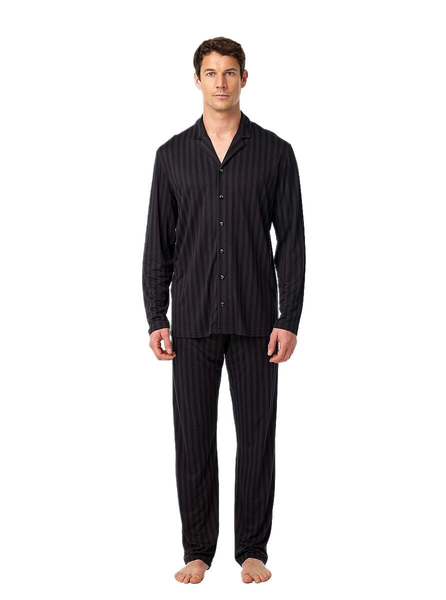 Blackspade Erkek Siyah Desenli Pijama Takımı 40957