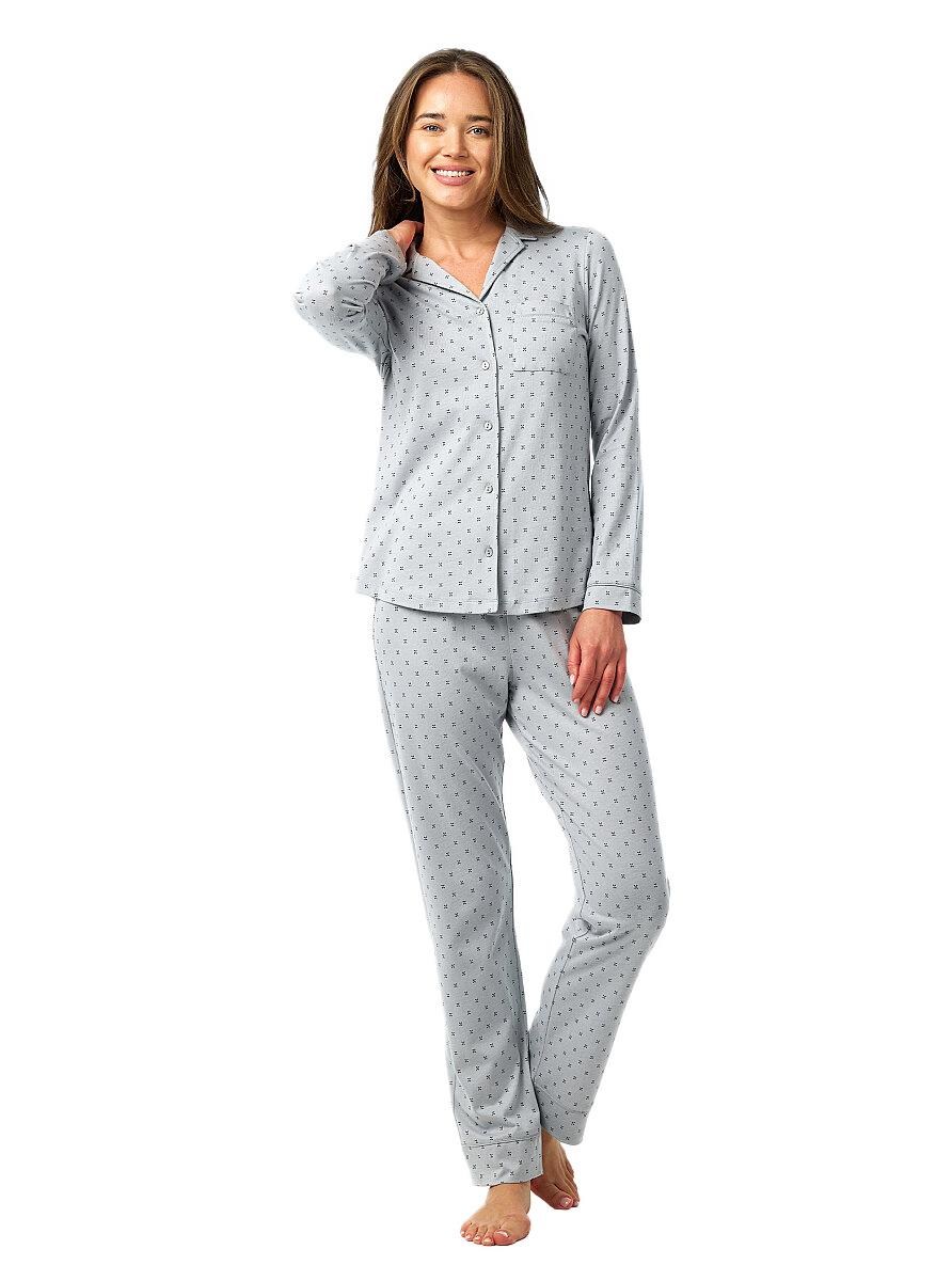 Blackspade Kadın Gri Desenli Pijama Takımı 52207 