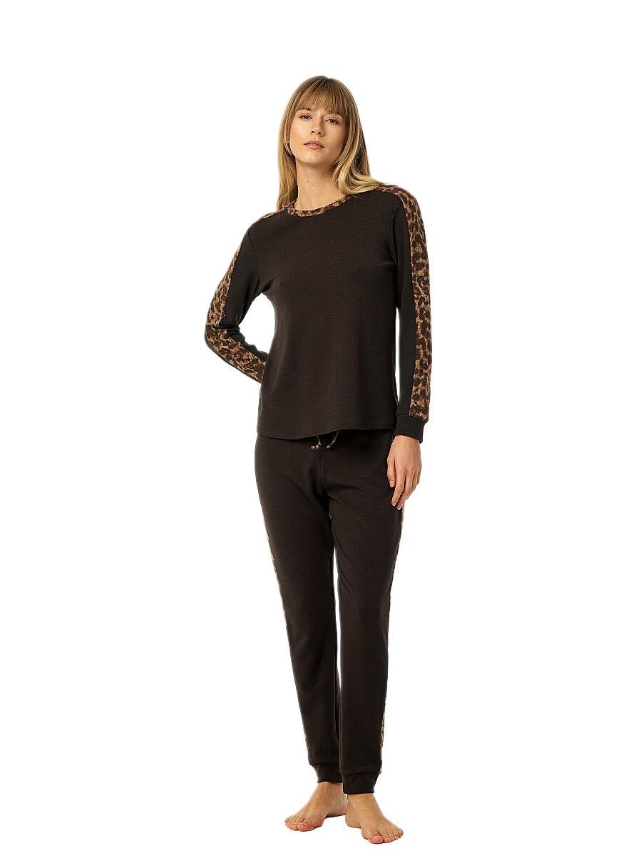 Blackspade Kadın Kahverengi Termal Pijama Takımı 52227 