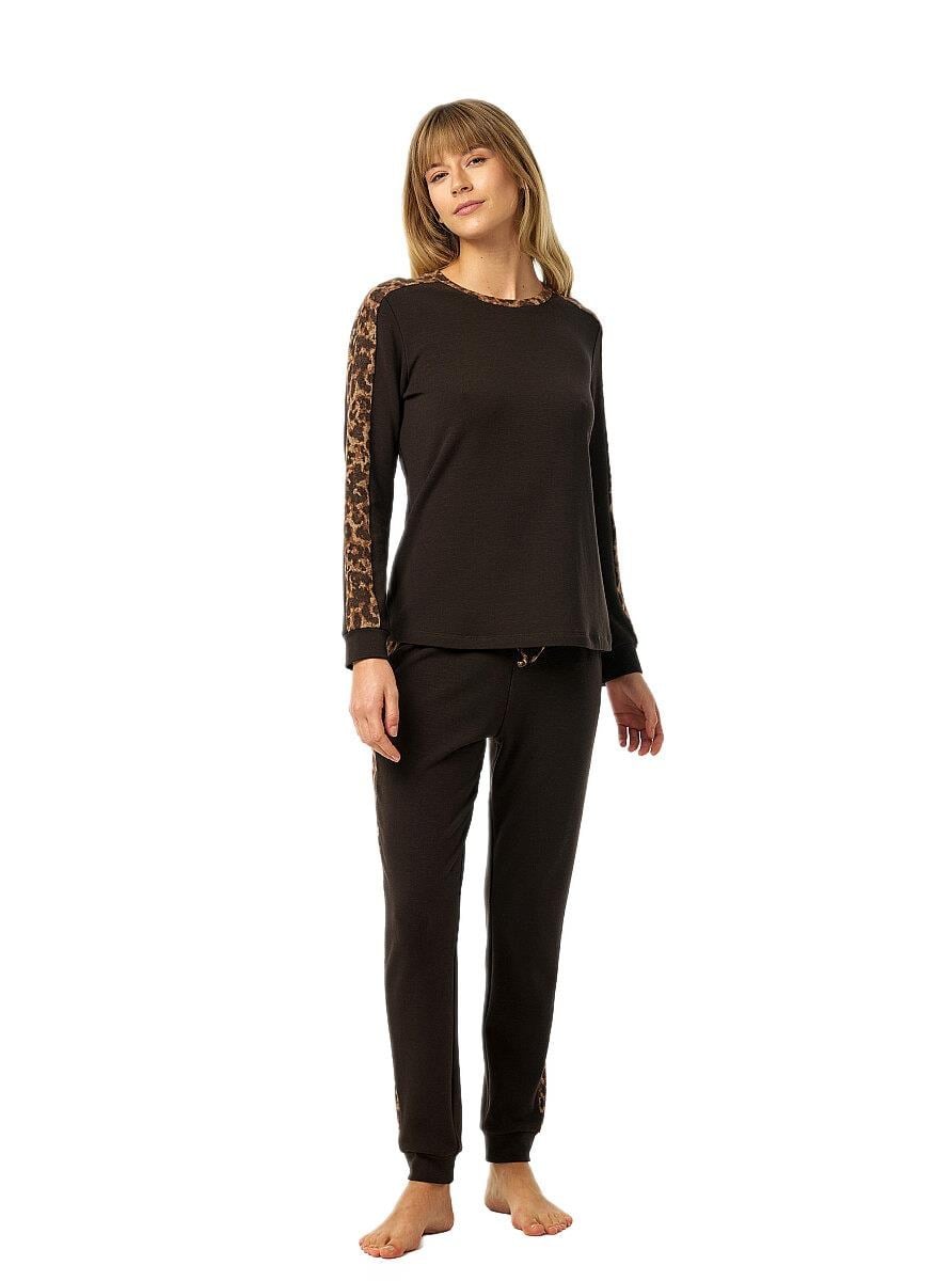 Blackspade Kadın Kahverengi Termal Pijama Takımı 52229 