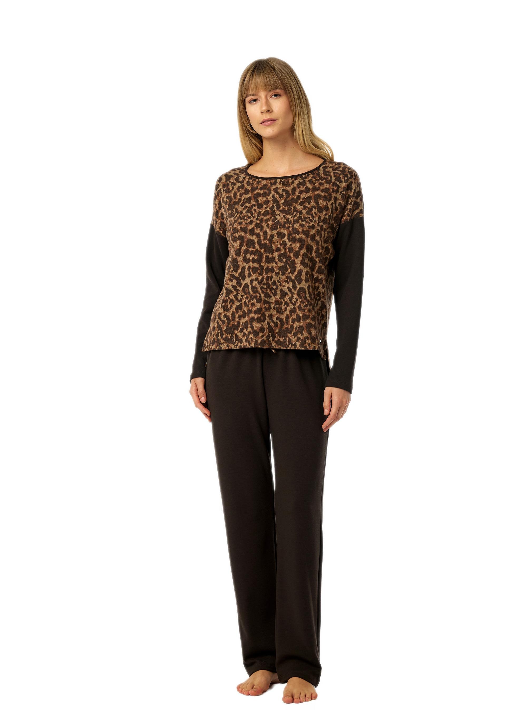 Blackspade Kadın Leopar Termal Pijama Takımı 52226