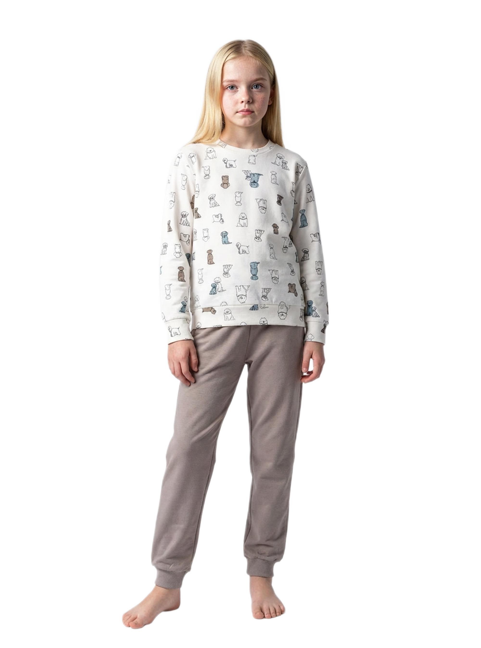 Blackspade Kız Çocuk Bej Pijama Takımı 52275